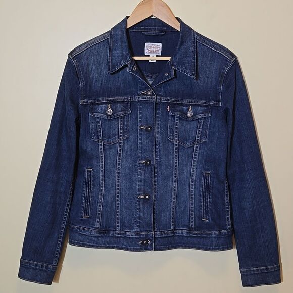 Levi's Women's Classic Denim Trucker Jean Jacket Medium Wash 70240 Size Large - Picture 13 of 13